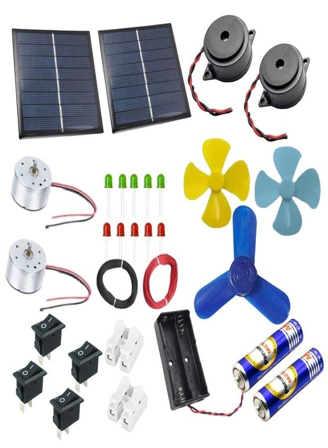 ESPtronics مجموعة مكونات الروبوتات والإلكترونيات من إي إس بترونيكس - تجربة علمية بمحرك تيار مستمر لأطفال المدارس والطلاب، مجموعة تعليمية ممتعة لتعلم العلوم والتكنولوجيا والهندسة والرياضيات، مشروع علمي يمكنك صنعه بنفسك - Image 1